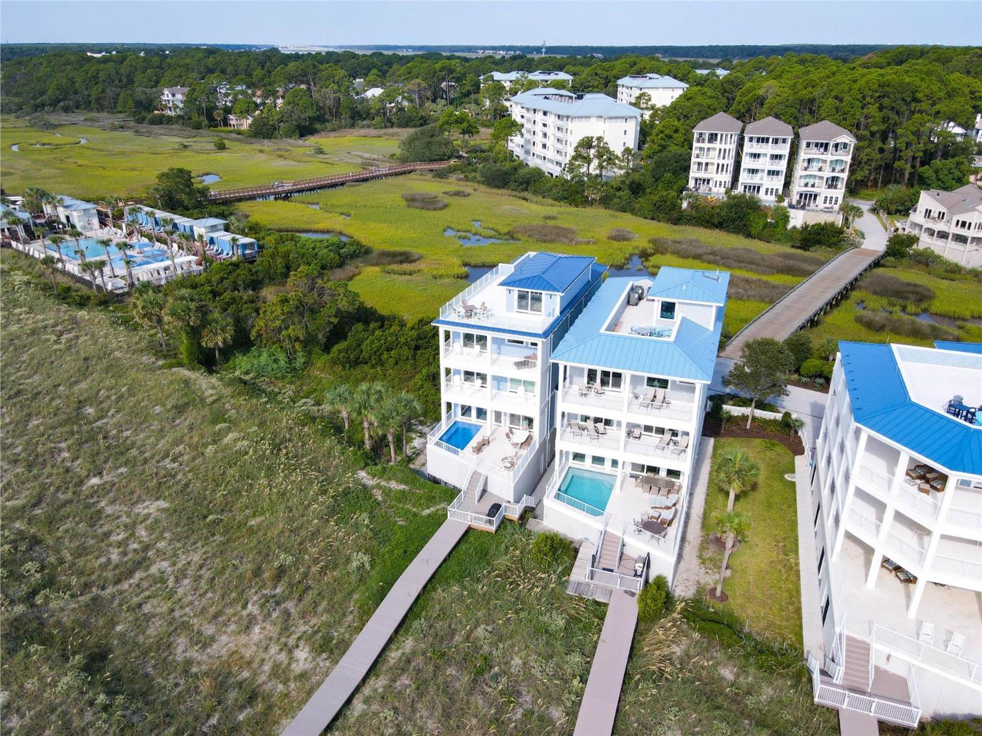 8 Terra Bella Trace- Oceanfront, 6 Primary Rooms, Pool, Roof Top, Free Activities Included 希爾頓黑德島 外观 照片